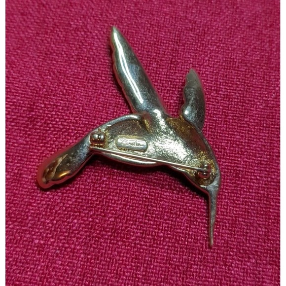 Hummingbird Brooch Pin Lot Of 3 Gold &‎ Silver Toned - Picture 9 of 11